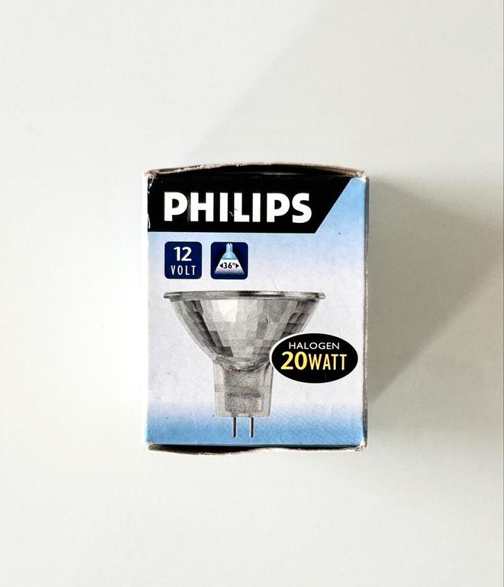 Philips Halogeenlamp 20W GU5.3, Huis en Inrichting, Lampen | Losse lampen, Nieuw, Halogeen (gloei)lamp, Minder dan 30 watt, Bipin of Steekvoet