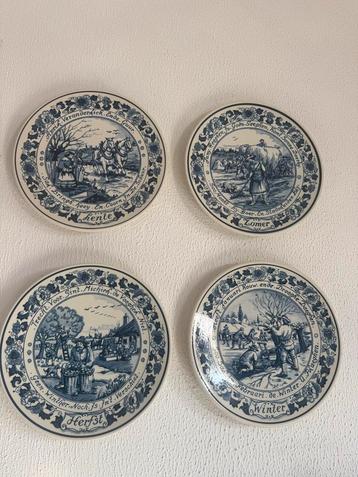Royal Goedewaagen 4 Seizoenen Sierborden - Delft Blauw beschikbaar voor biedingen