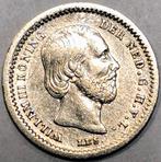 Zeldzame zilveren 5 Cent 1850 - Willem III, Koning Willem III, Zilver, Ophalen of Verzenden, Losse munt