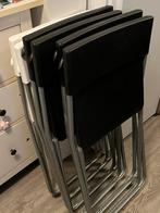 Jeff Klapstoel, ikea zwart 4 stuks., Ophalen, Zo goed als nieuw, Zwart