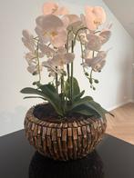 Kunstplant met visgraat bloempot, Ophalen of Verzenden, Zo goed als nieuw