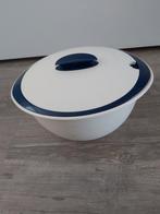 Tupperware Dubbelwandige Schaal met Deksel, Ophalen of Verzenden, Zo goed als nieuw, Blauw, Schaal