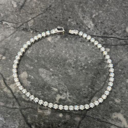 14 karaat witgouden armband tennisarmband schakel, Sieraden, Tassen en Uiterlijk, Armbanden, Nieuw, Goud, Ophalen of Verzenden