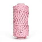 Actie 100 mtr 5 mm gerecycled katoen roze touw garen macrame, Hobby en Vrije tijd, Overige Hobby en Vrije tijd, Ophalen of Verzenden