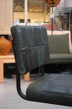 6 x eetkamerstoel Nelson Jess Design metaal leer sledestoel, Ophalen, Overige kleuren, Zo goed als nieuw, Metaal