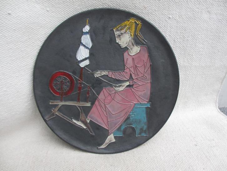 Vintage wandbord Joost Maréchal jaren 50, Antiek en Kunst, Antiek | Wandborden en Tegels, Ophalen of Verzenden