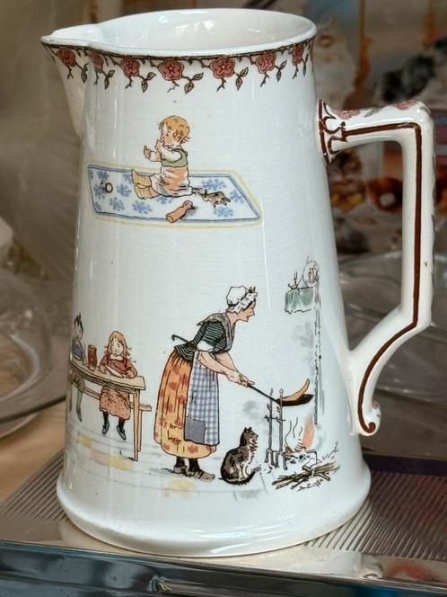 Schenk kannetje Sarreguemines Frankrijk, Antiek en Kunst, Antiek | Keramiek en Aardewerk, Ophalen of Verzenden