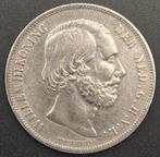 1870 Rijksdaalder Willem 3, Postzegels en Munten, Munten | Nederland, Koning Willem III, Zilver, Ophalen of Verzenden, Losse munt