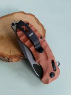 SOG Bruin Canvas Micarta Flipp RVS Zakmes lager Axis Clip, Verzamelen, Militaria | Algemeen, Ophalen of Verzenden, Mes of Dolk