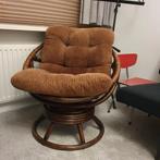Gave retro stoel, Huis en Inrichting, Fauteuils, Gebruikt, Ophalen of Verzenden, 50 tot 75 cm, Riet of Rotan