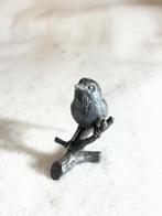 Tinnen miniatuur vogel op tak., Antiek en Kunst, Antiek | Tin, Ophalen