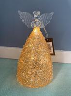 Kerst Ornament ENGEL glas - goud - LED verlichting 17 cm, Ophalen of Verzenden, Nieuw