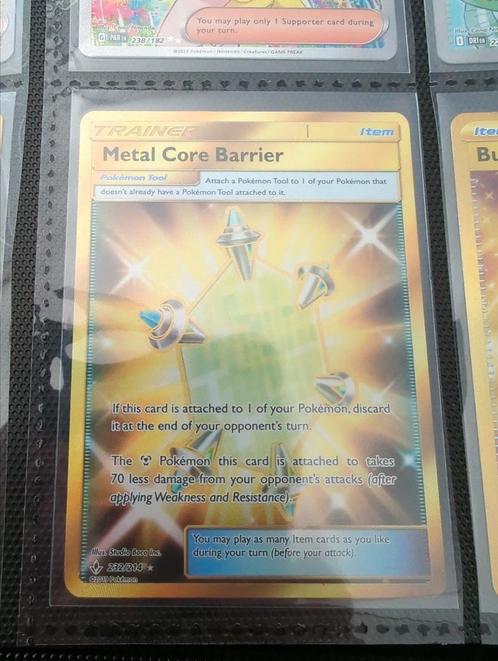 Metal Core Barrier, Hobby en Vrije tijd, Verzamelkaartspellen | Pokémon, Zo goed als nieuw, Losse kaart, Ophalen of Verzenden