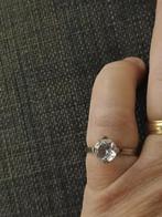Zilveren Zirconia ring zilver 2x gemerkt Z11 835, Ophalen of Verzenden, Dame, Zilver, Zilver