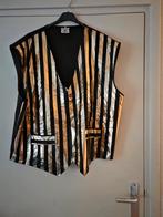 Gilet Goud/Zwart Heren Mt 64 - Kostuum, Carnaval, Onbekend, Overige maten, Ophalen of Verzenden