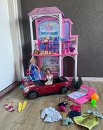 Barbiehuis met poppen en wat spulletjes in één koop!, Kinderen en Baby's, Speelgoed | Poppen, Overige typen, Gebruikt, Ophalen