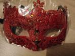 Glitter masker rood, Ophalen, Nieuw, Carnaval