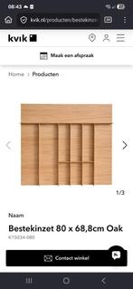 Houten besteklade van 70 x 62 x 4.8 cm, 10 vakke, Huis en Inrichting, Ophalen, 50 tot 100 cm, Zo goed als nieuw, Minder dan 100 cm