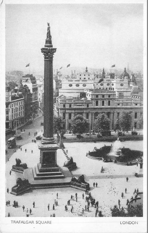 (381-302-039) London Trafalgar Square, Verzamelen, Ansichtkaarten | Buitenland, Engeland, Voor 1920, Verzenden