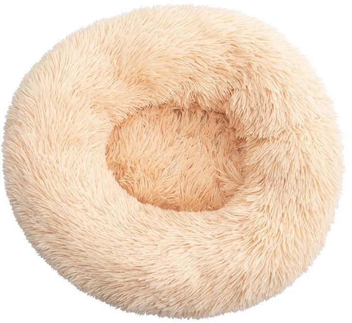 Creme Hondenmand 60 cm Mand Donut Huisdier Loungekussen, Dieren en Toebehoren, Hondenmanden, Nieuw, Polyester, Ophalen of Verzenden