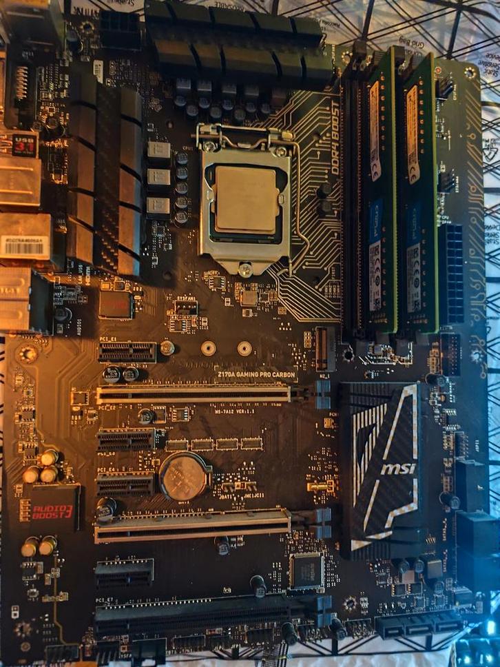 Gaming Set: I 7-6700K +MSI GAMMING Pro + 16GB RAM, Computers en Software, Moederborden, Gebruikt, Intel, DDR4, Ophalen of Verzenden