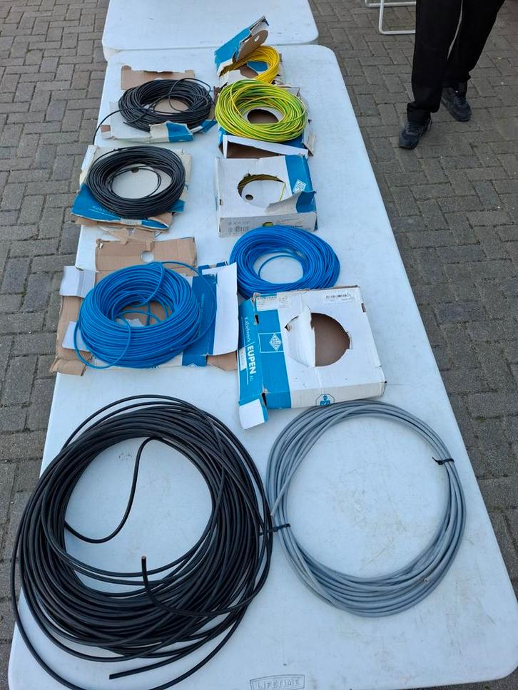 Diverse Stroomkabels - Eupen H07V-K, Doe-het-zelf en Verbouw, Elektra en Kabels, Zo goed als nieuw, Kabel of Snoer, Ophalen of Verzenden