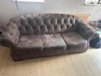 Chesterfield Bank - Klassieke Stijl, Gebruikt, Driepersoons, Ophalen of Verzenden, Rechte bank