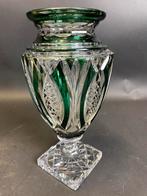 JUPITER VAAS groen / VAL ST LAMBERT, Antiek en Kunst, Antiek | Glas en Kristal, Ophalen of Verzenden
