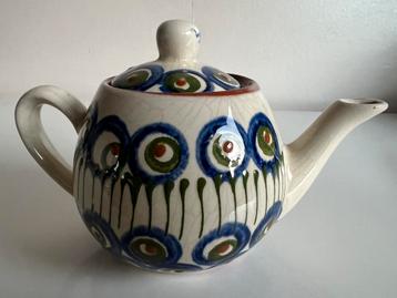 Vintage Bunzlau Castle Theepot Polkadots Jaren 60 beschikbaar voor biedingen