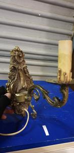 wandlamp vintage messing, Huis en Inrichting, Lampen | Wandlampen, Ophalen of Verzenden, 'T Olde Gre-j, Info@toldegrej.nl, Endepoelstraat 20f Didam