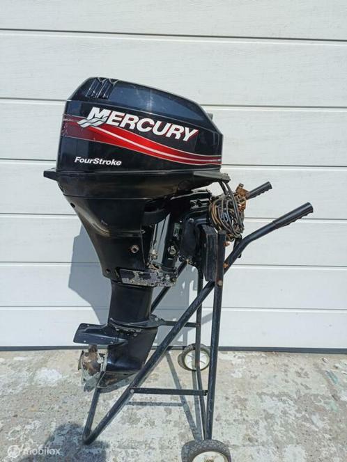 Mercury | 15 pk | 4 takt |Langstaart |Elektrische start, Watersport en Boten, Buiten- en Binnenboordmotoren, Gebruikt, Benzine