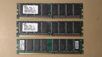 Geheugen - DDR 256MB - 3 stuks beschikbaar voor biedingen