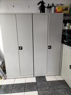 Stalen kasten met legplanken - 4 stuks, Ophalen of Verzenden, Gebruikt, Industrieel