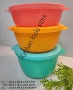 Tupperware magnetron kommen Crystalwave Set groot 2L 1,5L 1L, Ophalen of Verzenden, Nieuw