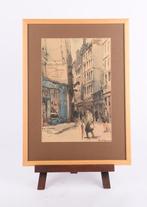 Jan Korthals (1916-1972) – “Rue Geoffroy L’Angevin, Paris”, Ophalen of Verzenden