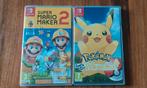 Nintendo Switch Let's Go pikachu en Super Mario Maker 2, 1 speler, Ophalen of Verzenden, Gebruikt, Vanaf 7 jaar