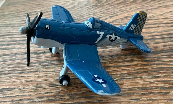 PLANES PRACHTIG OUD VLIEGTUIG SKIPPER F4U CORSAIR, Verzamelen, Speelgoed, Zo goed als nieuw, Ophalen of Verzenden
