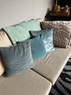 Kussens pastel groen, roze, taupe, Huis en Inrichting, Ophalen, Zo goed als nieuw, Groen, Overige vormen