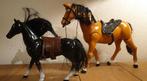 Speelgoed paarden, 2 popjes (1 als ruiter) opbergkrat & meer, Ophalen of Verzenden, Zo goed als nieuw