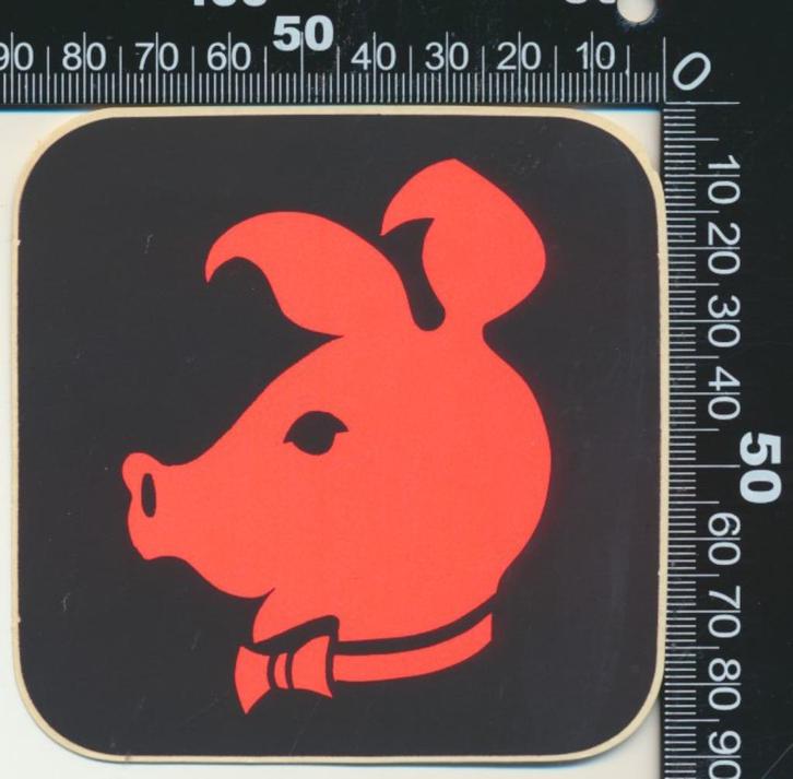 Sticker: Varken (3), Verzamelen, Stickers, Zo goed als nieuw, Dier en Natuur, Ophalen of Verzenden