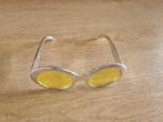 Zilver bril met geel glazen, Overige merken, Gebruikt, Geel, Ophalen of Verzenden