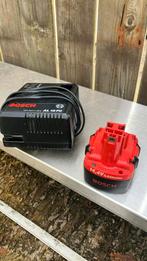 Bosch acculader en 14,4volt accu, Ophalen, Gebruikt