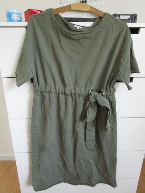 Prenatal maat S - zwangerschapsjurk - legergroen - sweatstof, Kleding | Dames, Positiekleding, Zo goed als nieuw, Jurk, Maat 36 (S)