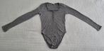 Zara body maat s grijs topje bodystick dames kleding strech, Verzenden, Zara, Zo goed als nieuw, Lange mouw
