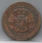 1 Cent 1857 Nederlands Indie, Postzegels en Munten, Munten | Nederland, Koning Willem III, 1 cent, Losse munt, Verzenden