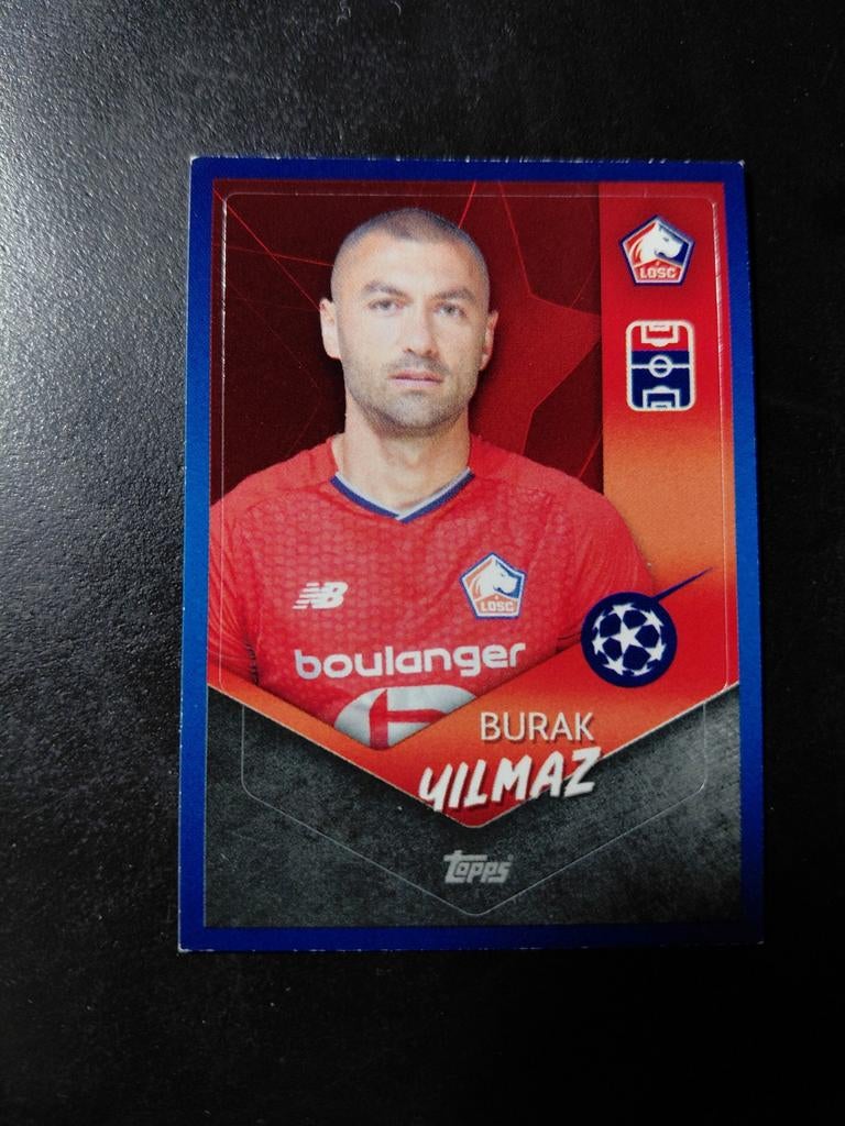 Burak yilmaz (lille) topps 2021/22, Ophalen of Verzenden, Nieuw, Buitenlandse clubs, Spelerskaart