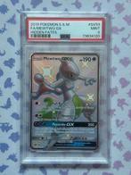 Mewtwo GX Full Art Shiny SV59 Pokémon Hidden Fates PSA 9, Ophalen of Verzenden, Nieuw, Losse kaart