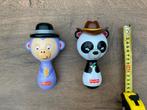 2 zgan en werkende Fisher-Price samba ballen aap panda, Ophalen, Zo goed als nieuw, Rammelaar, Met geluid