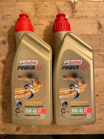 2x1L motorolie Castrol Power RS 10w40 4T beschikbaar voor biedingen