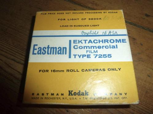 onbelichte 16mm film 7255 Eastman ECO 449 30mtr, Audio, Tv en Foto, Filmrollen, 16mm film, Ophalen of Verzenden